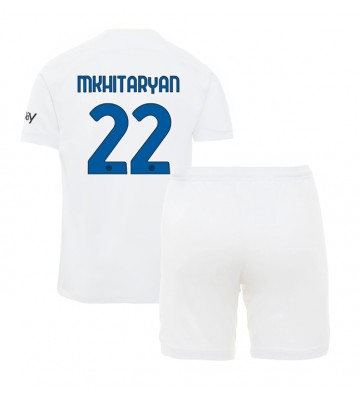 Inter Milan Henrikh Mkhitaryan #22 Udebanesæt Børn 2023-24 Kort ærmer (+ korte bukser)